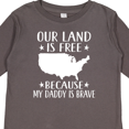 thumbnail image 4 of Inktastic Military Daddy Veteran for Son Daughter Boys or Girls Long Sleeve Toddler T-Shirt, 4 of 5