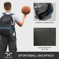 Xelfly Basketball Backpack with Ball Compartment Sports Equipment Bag