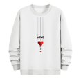 thumbnail image 3 of NuoCaiYun Valentines Sweatshirt for Men Crew Neck Fashion Print Long Sleeve Casual Loose Comfort Tops Pullover, 3 of 6