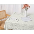 thumbnail image 6 of Unique Bargains Rectangle Tablecloth Polyester Table Cloth with Tassels Wrinkle Free Flower 53x63 Inch, 6 of 6