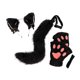 thumbnail image 5 of Juego de Orejas y Cola de Gato Strade Fareast Limited Diadema de Felpa Negro, 5 of 8