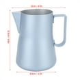 thumbnail image 2 of Milk Frothing Pitcher, Espresso Steaming Pitcher Stainless Steel Milk Frothing Jug, Non-Stick Premium Barista Tools, (550ml), 2 of 7