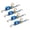Blue, variant on Mega Cargo Control 4-pack Ratchet Straps 1" x 6' Motorcycle, Bike, Boat Tie Down Straps with S Hooks, 833 lbs Wll, Blue