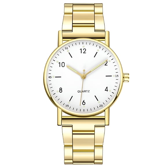 DESIGNICE Quartz Watches for Women, Stainless Steel Casual Watches, Fashionable Dial Luminous Women's Watches