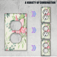 thumbnail image 3 of Kurmntregon Cute Floral Decorative Light Switch Cover Plate 1 Gang Decorative Light Switch Cover Switch Plate Toggle Wall Plate Switch Cover Plate For Bathroom Kitchen 4.50inx2.76in, 3 of 6