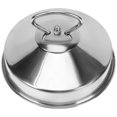 thumbnail image 3 of Raindrops 1Pc Plated Silver Pot Cover with Easy Grip Handle for Splash Protection and Steamer Lid, 3 of 7