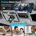 thumbnail image 2 of Cell Phone Cases For Samsung S25 FE Case Built in Slide Camera Lens Cover+Finger Ring Holder Kickstand,Heavy Duty Shockproof Full Body Phone Cover, 2 of 6