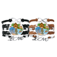 thumbnail image 1 of Pulsera pareja de cuerdas de cuero Unbranded Sinapore sabor Safari Museo Catedral M, 1 of 3