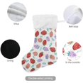thumbnail image 3 of GZHJMY Strawberry Christmas Stocking, Personalized Large Candy Stocking Hanging Gift, Xmas Stockings Decoration for Family Holiday Party Ornaments Decor Fireplace, 3 of 7