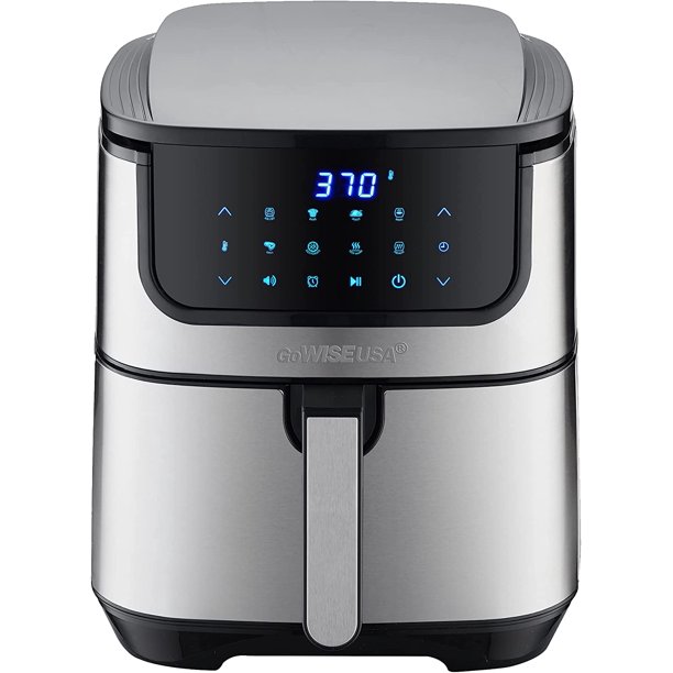 GoWISE USA 7Quart Air Fryer & Dehydrator Max Steel XL with