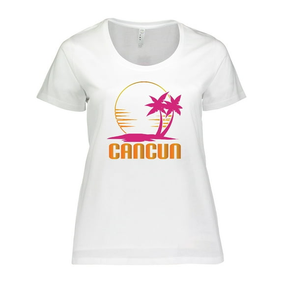 Inktastic Cancun Mexico Sunset Women's Plus Size T-Shirt