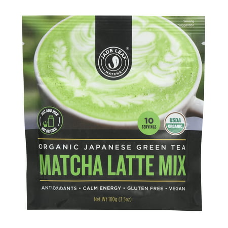 Jade Leaf Matcha, Organic Japanese Matcha Latte Mix, Powdered Tea, 3.5