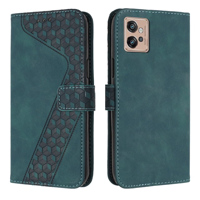 Compatible with Motorola Moto G32 Case Wallet Design with Card Slots Magnetic Closure Cover