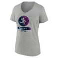 thumbnail image 2 of Women's Heather Gray USA Surfing Radiating Victory V-Neck T-Shirt, 2 of 3
