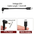 thumbnail image 2 of 4.9FT USB C to DC PD Power Fast Charging Cable, 4mmx1.35mm 65W/20V DC Power Cable, Type C Input 3.25A Adapter Jack Converter for Router, Camera, TV Box, Desk Lamp(Black), 2 of 6
