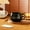 Black, variant on Cute Cat Ceramic Mug 11oz - Black and White Cartoon Design Coffee Tea Cup for Cat Lovers, Microwave Dishwasher Safe