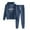 Navy, variant on DeHolifer Women 2 Piece Sweatsuit Outfits Sets ECG Printed Drawstring Hoodie Sweatshirts and Sweatpants Jogging Suits Casual Sweatsuits Matching Sets for women Gray L