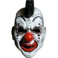 thumbnail image 2 of Rubies Costume Co Overhead Latex Adult Slipknot White Black Clown Costume Mask, 2 of 2