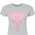 thumbnail image 3 of Marvel Spider-Man - Valentine Heart Web - Juniors Fitted Graphic T-Shirt, 3 of 5