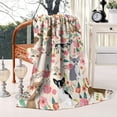 thumbnail image 2 of Chihuahua and Flower Florals Blanket,Comfortable Soft Flannel Throw Blanket,All Season,Warm Lightweight Blankets for Sofa Bed Couch Living Room Chair,60"x80"(150x200cm), 2 of 4