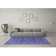 thumbnail image 3 of Ahgly Company Indoor Square Persian Blue Traditional Area Rugs, 6' Square, 3 of 4