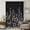 Black, variant on Red Botanical Sheer Curtains 54 Inches Long, Dragonfly Flower Leaf Retro Chinese Light Filering Curtains, Breathable Simi Curtain Privacy Drapes for Kitchen Bathroom Small Window Treatment