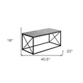 thumbnail image 4 of 41" Grey Rectangular Coffee Table, 4 of 7