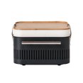 thumbnail image 2 of Everdure Cube 15" Portable Charcoal Barbeque Grill w/ Safety Latches, Graphite, 2 of 6