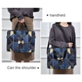 thumbnail image 6 of FORMRS 16" Laptop Bag Carrying Sleeve Case with Handle Travel Shoulder Briefcase, Blue Geometric Pattern, 6 of 8