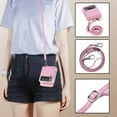 thumbnail image 3 of Mobile Phone Cover Foldable Multifunctional Shockproof Anti-fall Detachable Wallet Function Faux Leather Crossbody Lanyard Folding Screen Phone Protective Case for  Z Flip 3, 3 of 7