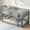 Grey, variant on Sailvan Floor Bunk Bed Twin Over Twin, Solid Wooden/Solid Rubber, Upper Bed Platforms crafted with Strengthened Slats
