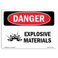 thumbnail image 1 of SignMission OS-DS-A-1824-L-1210 Signal de Danger OSHA 18 x 24 Po - Matières Explosives, 1 of 1