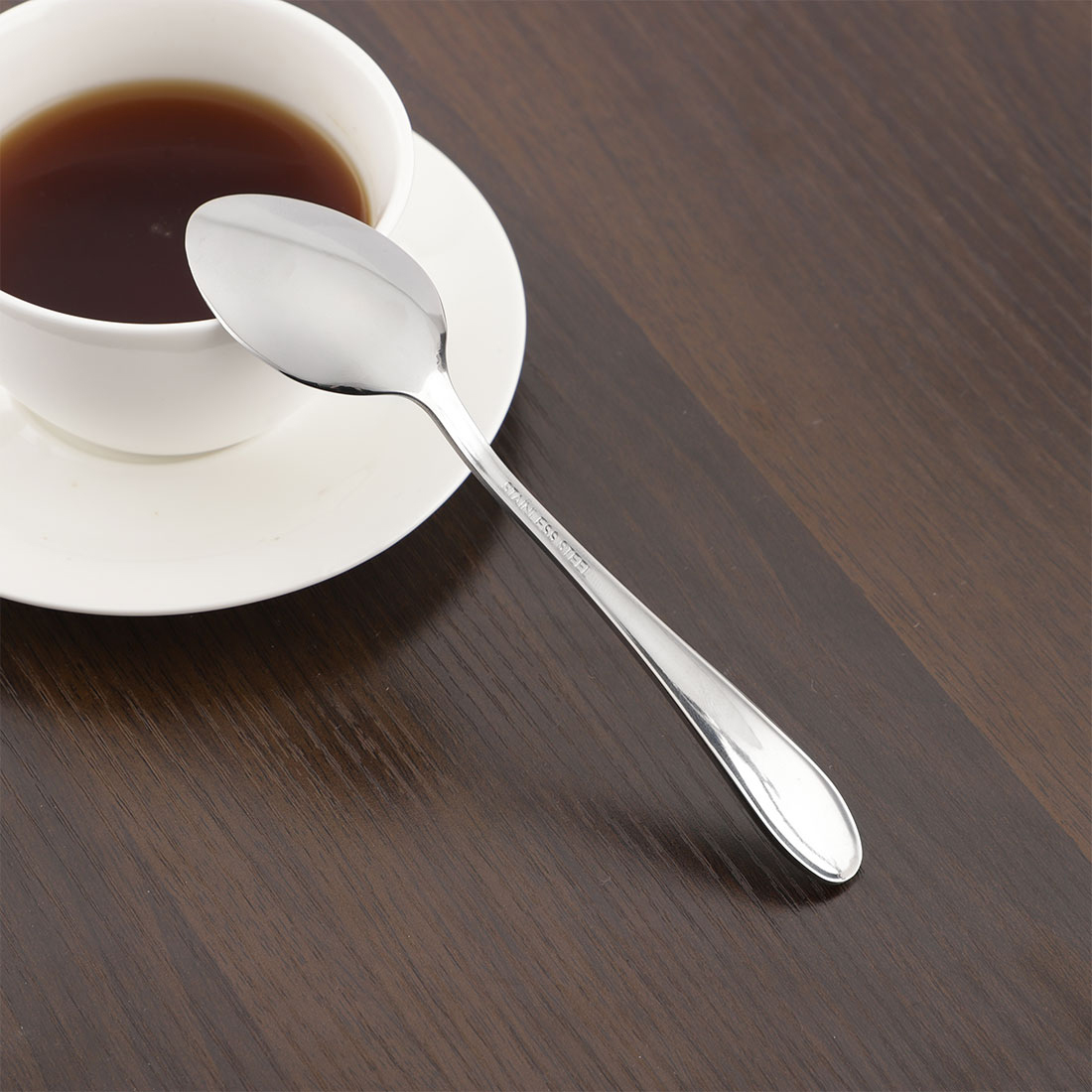 Unique Bargains 5Pcs Caffee Shop Stainless Steel Flatware Tea Spoons Scoops