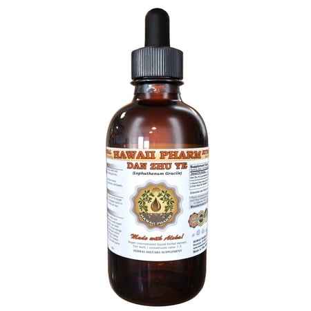 Dan Zhu Ye (Lophathenum Gracile) Tincture, Dried Leaf Liquid Extract, æ·¡ç«¹å¶, Herba Lophatheri, Herbal Supplement 2 oz