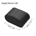 thumbnail image 2 of Uxcell 4Pack Leather Bracelet Watch Pillow Jewelry Display Cushion Pillows Small, Black, 2 of 5