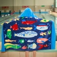 thumbnail image 2 of Toalla de baño Bavilk Kids con capucha para playa y piscina, 100% algodón, 2 of 4