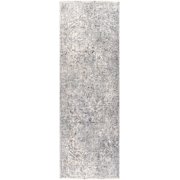 Hauteloom Dingwall Living Room, Bedroom Area Rug - Traditional - Gray, Medium Gray, Blue - 2' x 3'3