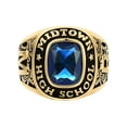 thumbnail image 2 of Order Now for 2025 Graduation, Freestyle Class Gold Plated Birthstone Class Ring, 8 x 10mm, Celebrium, 2 of 8