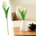 thumbnail image 3 of 2Pc Clearance Under $3 Artificial Tulips Faux Tulip For Entryway, Pu Petite Stem Length (H), 3 of 7