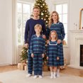 thumbnail image 3 of Nibbcoa Christmas Matching Family Pajamas Set Long Sleeve Tops Pants Nightgown Holiday Loungewear, 3 of 10