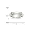 thumbnail image 2 of Auriga Fine Jewelry 10K White Gold 5mm Milgrain Half Round Comfort Fit Wedding Band for Women Size 10, 2 of 6