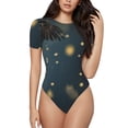 thumbnail image 1 of Balery North American Bald Eagle Body de cuello redondo de manga corta para mujer Tops de manga corta Tops básicos-X-Large, 1 of 7