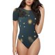 thumbnail image 1 of Balery North American Bald Eagle Body de cuello redondo de manga corta para mujer Tops de manga corta Tops básicos-Large, 1 of 7
