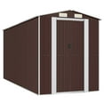 thumbnail image 2 of vidaXL Storage Shed Outdoor Storage Shed for Backyard Patio Galvanized Steel, 2 of 120