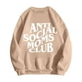 thumbnail image 2 of Women's Sweatshirts 2025 Anti Social Moms Club Sweatshirt Crewneck Drop Shoulder Pullover Tops Sweatshirt for Women, 2 of 7