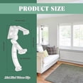 thumbnail image 2 of 20 Pieces 2 Inch Valance Clips Clear Mini Blind Clips Hidden Window Valance Clips for Wood or Faux Wood Horizontal Blinds Valance, 2 of 5