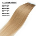 thumbnail image 4 of Benehair Tape In 100% Real Remy Human Hair Extensions Seamless Skin Weft Thick Glue Straight Women Blonde 10-20pcs 18inch, 4 of 13
