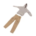 thumbnail image 4 of Pantalones con capucha a escala 1/12, disfraz de en miniatura, sudadera con capucha de moda informal y pantalones para masculino de 6, 4 of 9
