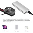 thumbnail image 2 of Lampe Frontale à LED Rechargeable USB, Mini-Projecteurs Légers Imperméables Parfaits pour Courir, Courir, Pêcher, Camper, pour les Enfants, 2 of 7