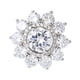 thumbnail image 1 of Pin de Solapa Diamante Zircon Chispas de Flores de Cristal Yuyangstore, 1 of 8